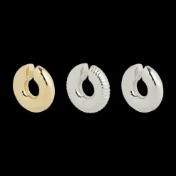Solid & Fluted Ear Cuff Set