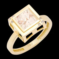 Stones of Wisdom Square Morganite Ring