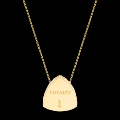 Stones of Wisdom Triangle London Blue Topaz Necklace