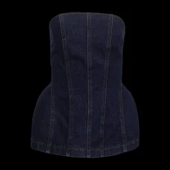Strapless Denim Corset