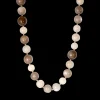 Taupe Moonstone Bead Necklace