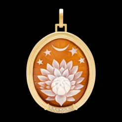 The Lotus Cameo Extra Large Pendant