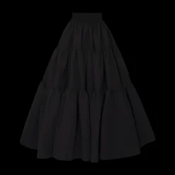 Tiered Maxi Skirt Black
