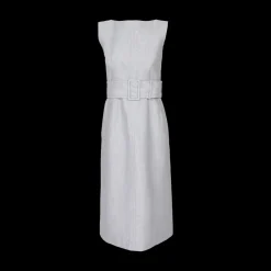 Tonal University Stripe Boat Neck Dress