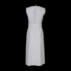 Tonal University Stripe Boat Neck Dress