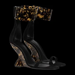 Tortoiseshell Wedge Sandals