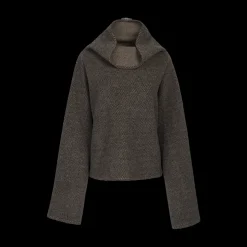 Turtleneck Herringbone Top