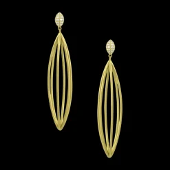 Ulaini Long Marquis Diamond Earrings