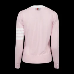 V-Neck Pink Cardigan