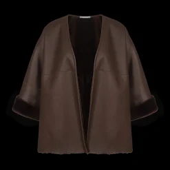 V-Neck Shearling Jacket