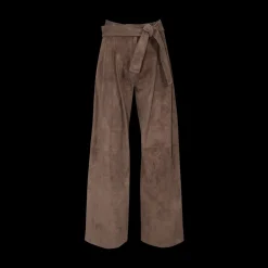Wide-Leg Belted Pants