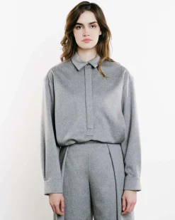 Wool Wide-Leg Trousers