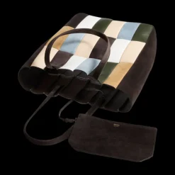 Zoe Patchwork Leather Tote Bag